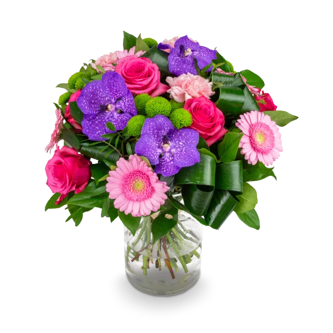 Kytice růžových květů